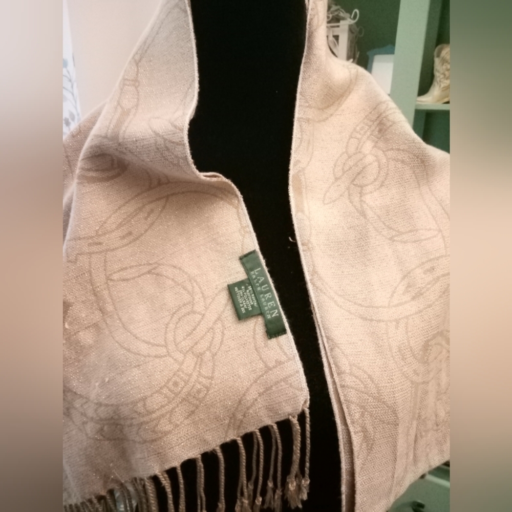Beautiful Lauren by Ralph Lauren Beige Women's Scarf